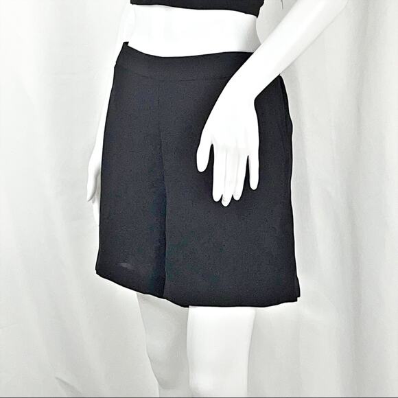 Halogen Black Soft Pull On Shorts SzM NWT Flat Tab Elastic Waistband Pockets - Picture 8 of 16